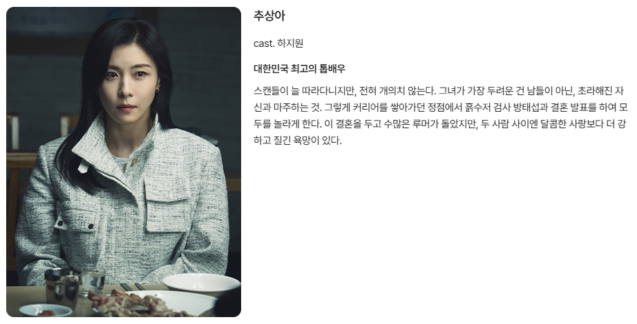 클라이맥스 드라마 등장인물 인물관계도 OTT 몇부작 총정리