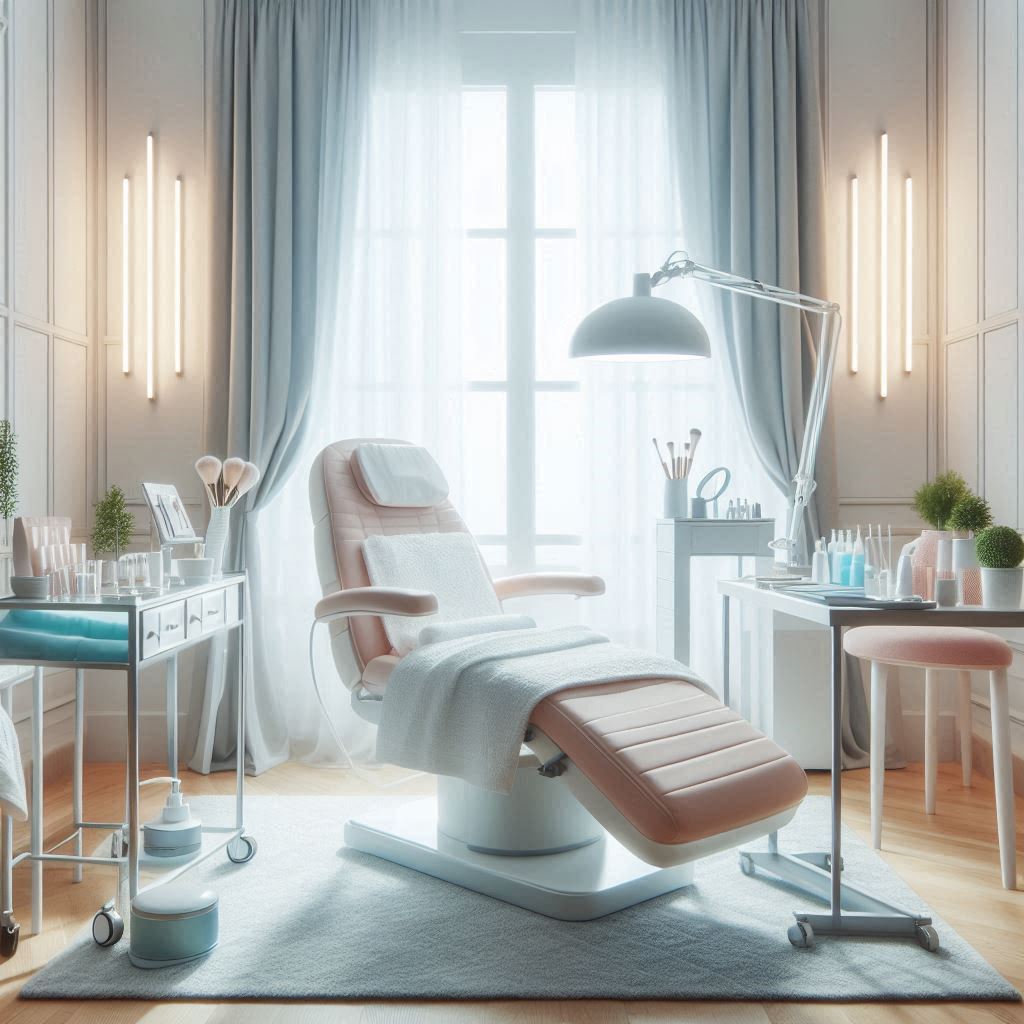 피부,체형관리 샵 배경