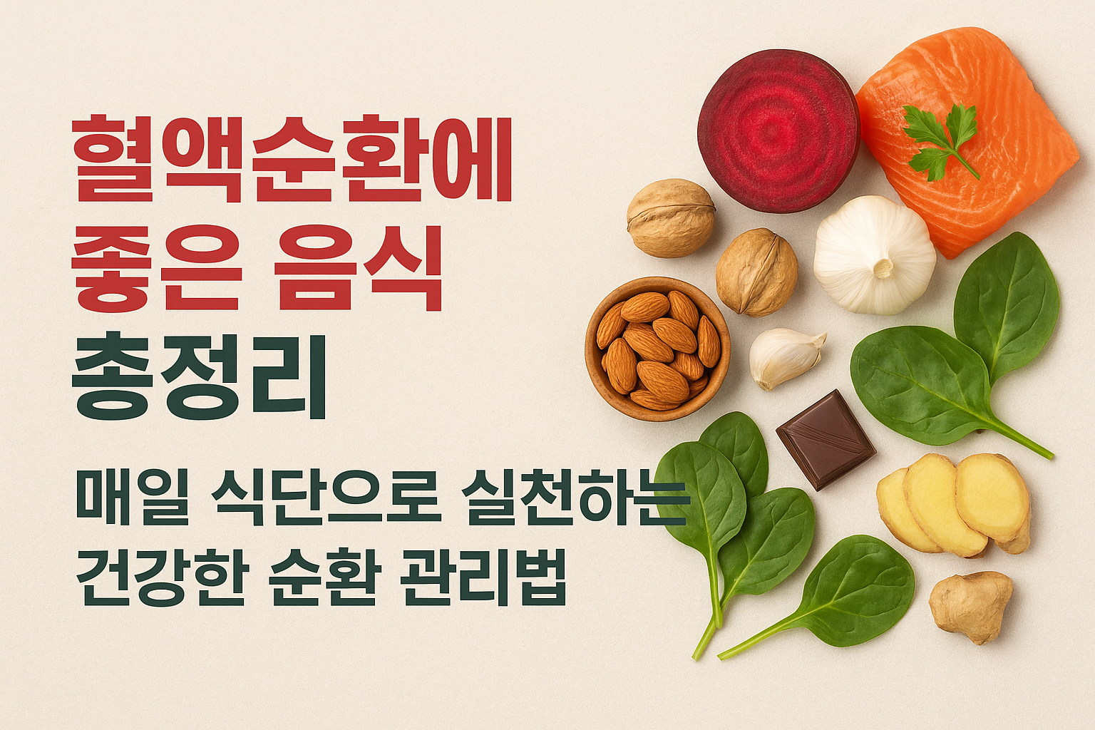 혈액순환에 좋은 음식 총 정리