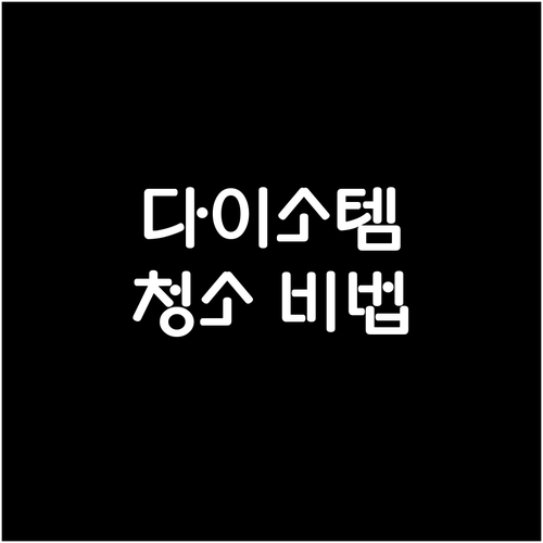 다이소 필수 청소템: 저렴이로 완벽한