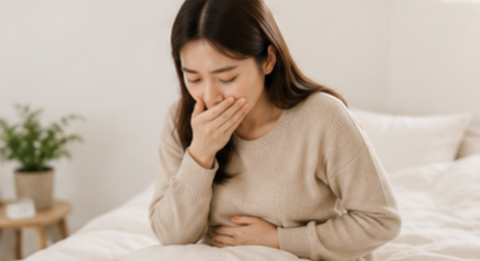 착상 후 호르몬 변화로 인해 평소보다 피로하고 아침에 속이 울렁거리는 등이있다