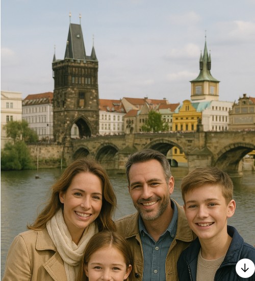 유럽 가족여행 사진