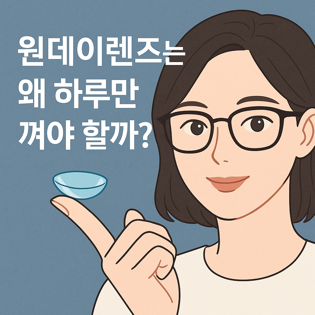 원데이렌즈는 왜 하루만 껴야 할까요?