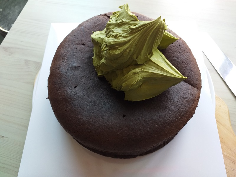 케이크만들기, 녹차케이크