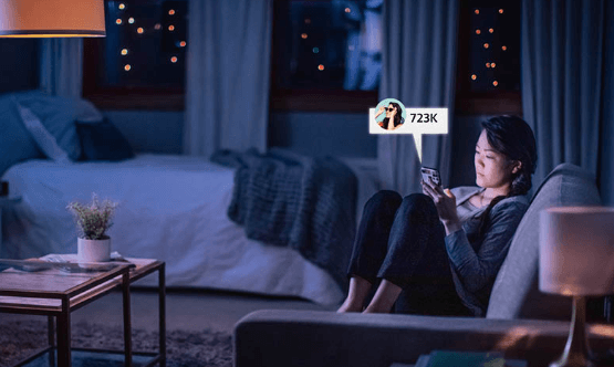 많은 사람​이 SNS​를 사용​한