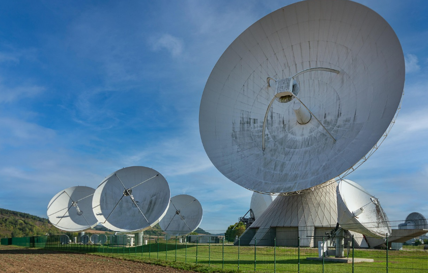 위성안테나의 모습