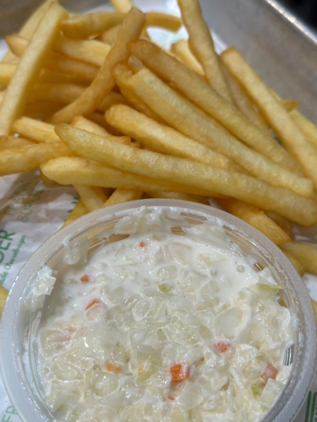 감자튀김 코울슬로