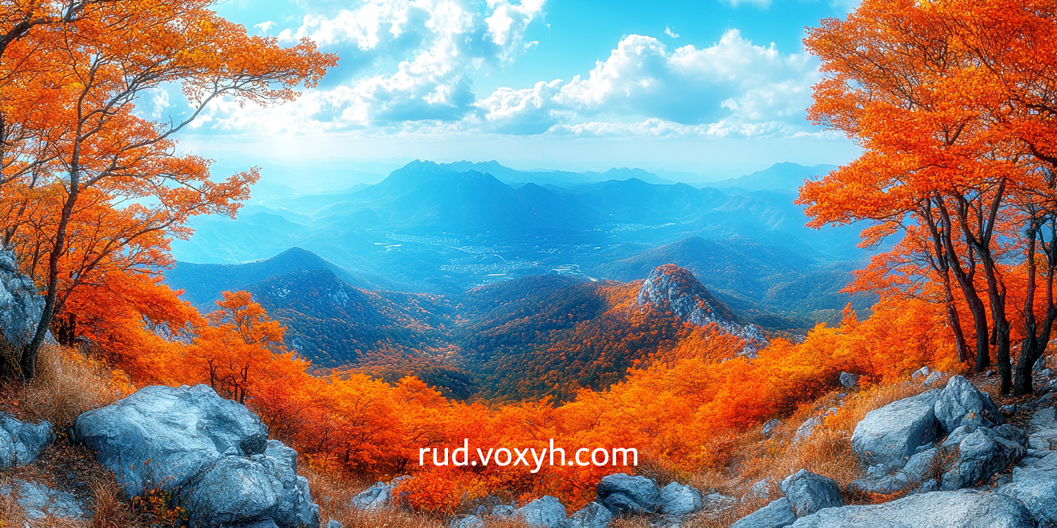 마니산의 사계절