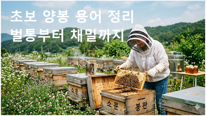 초보 양봉 용어 정리 &mdash; 벌통부터 채밀까지