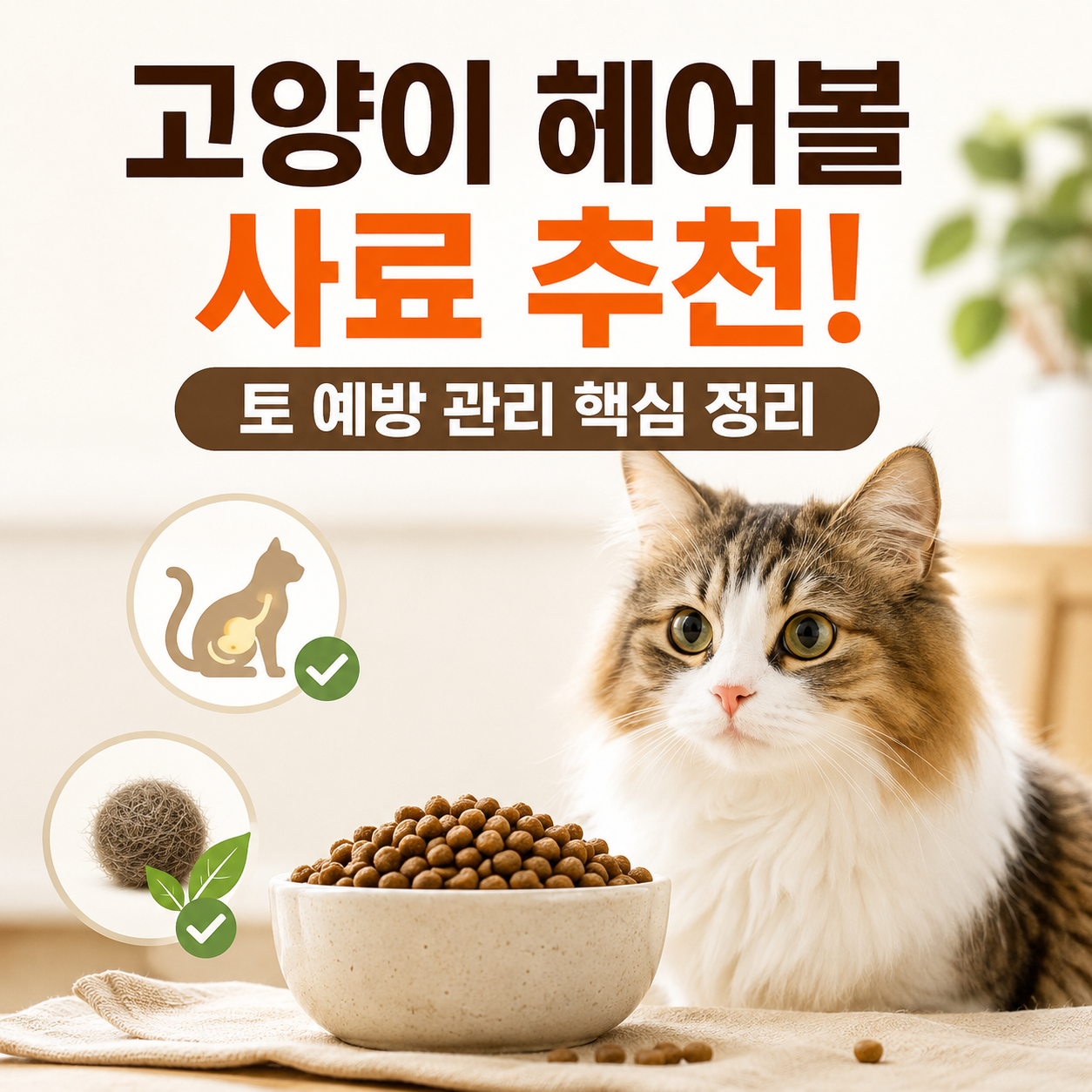고양이 헤어볼 사료