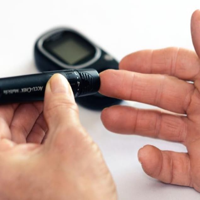 당뇨 측정을 위한 혈침