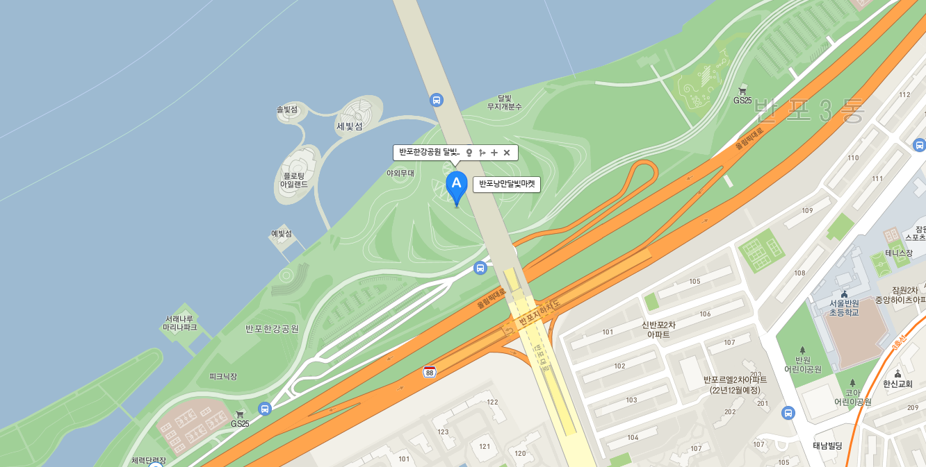 2022 한강달빛야시장 변경장소, 기본정보, 푸드트럭 정보 대중교통