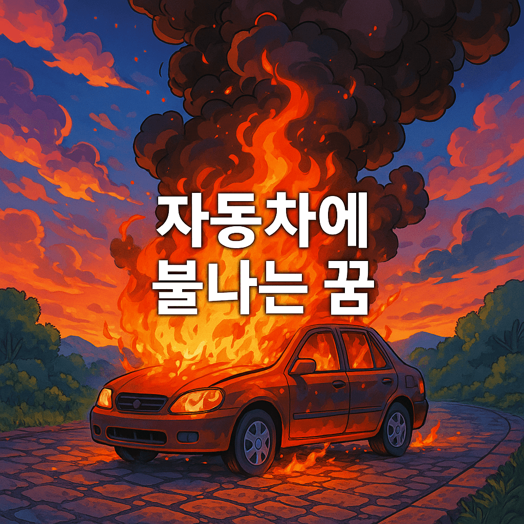 자동차에 불나는 꿈 해몽