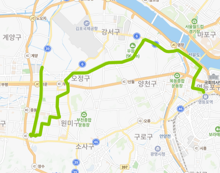 부천-서울-70-3번-버스-노선-지도