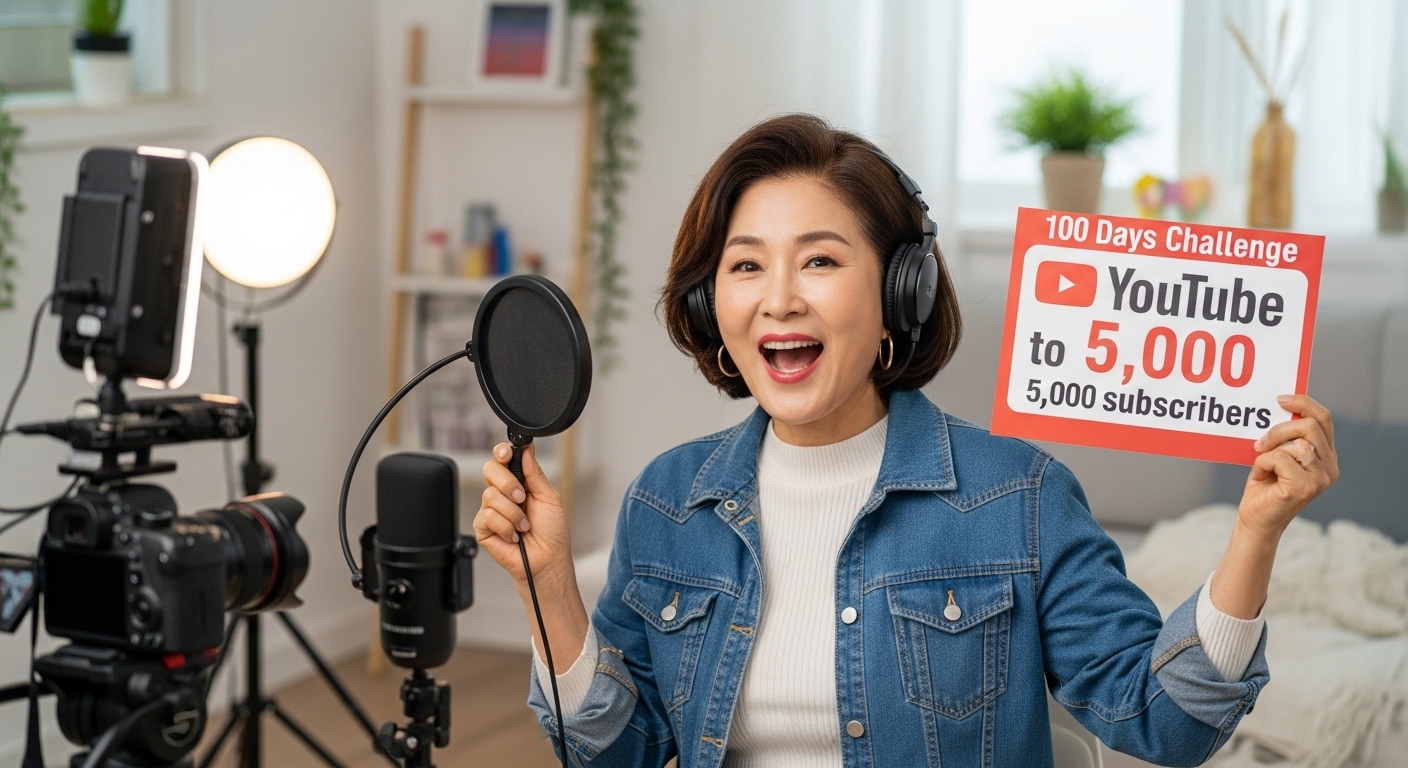 시니어유튜브, 60세유튜버, 유튜브도전기, 은퇴생활, 브이로그, 유튜브성장기, 중장년자유도전, 구독자늘리기, 영상루틴, 인생2막