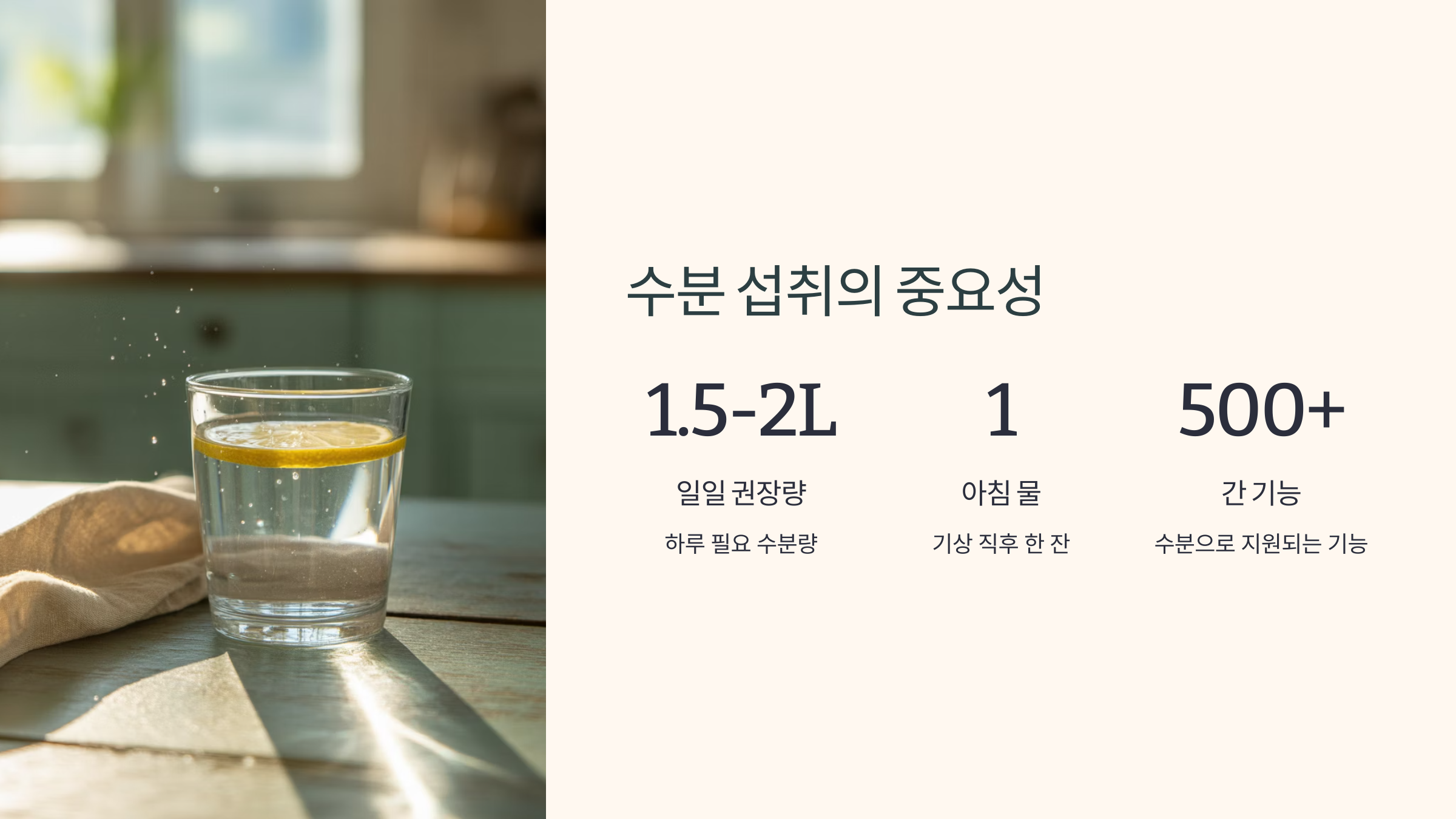 수분 섭취: 간 해독의 첫걸음 관련 사진