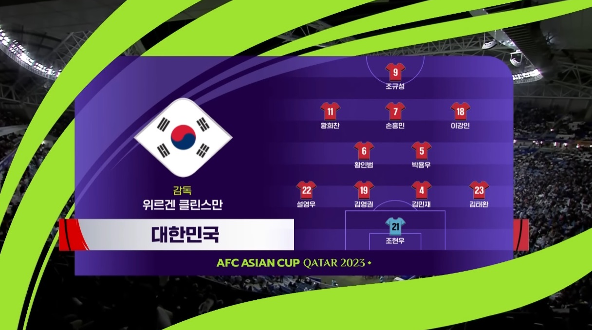 아시안컵 축구 8강전 결과 하이라이트 인터뷰