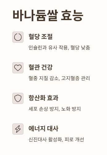 바나듐쌀 효능