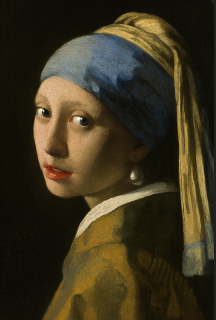 베르메르의 '진주 귀걸이를 한 소녀'의 시선