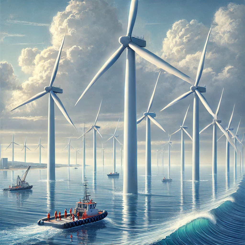 풍력 발전소의 모습