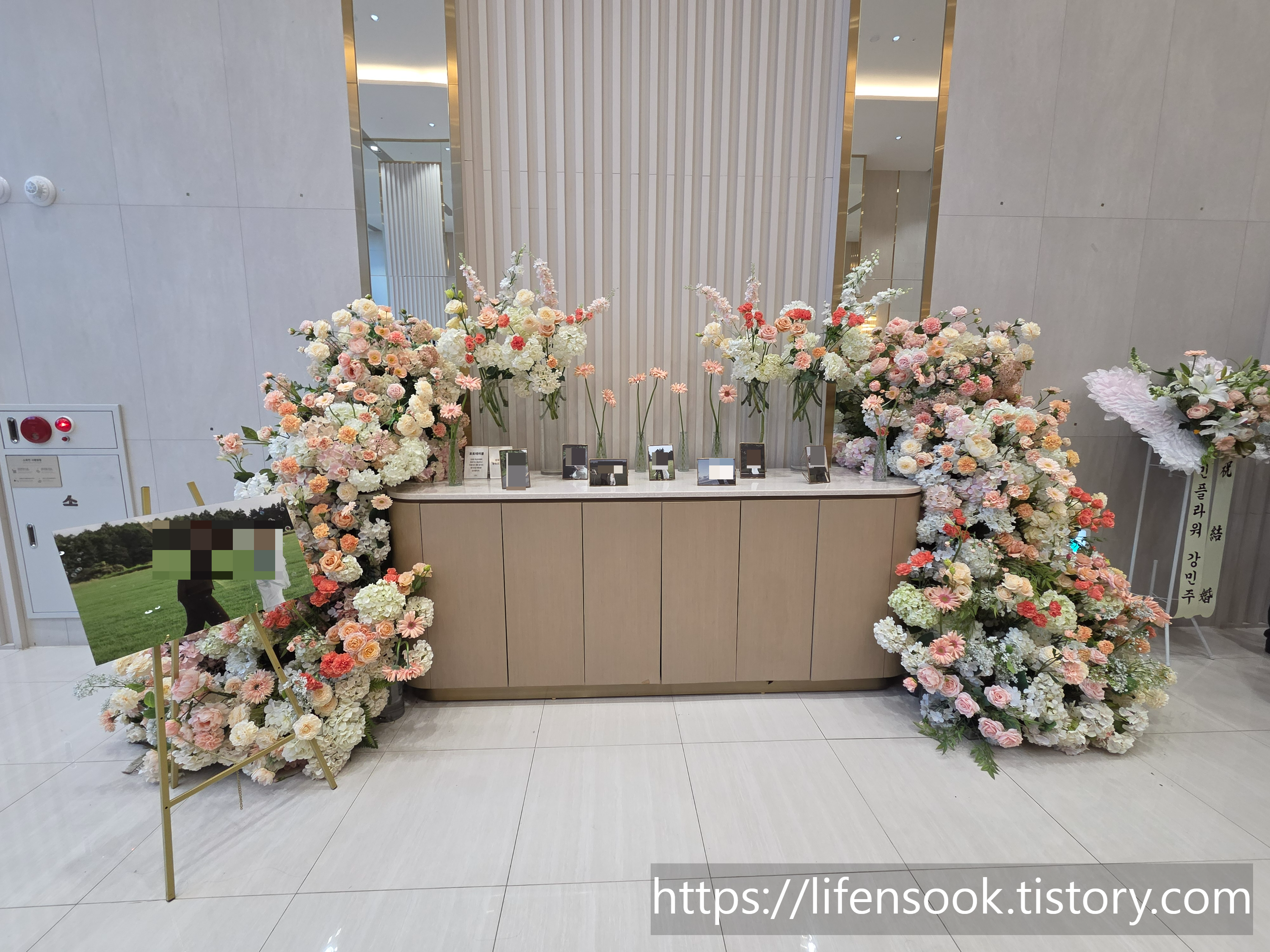 AW컨벤션 6층 테라스볼룸 포토테이블