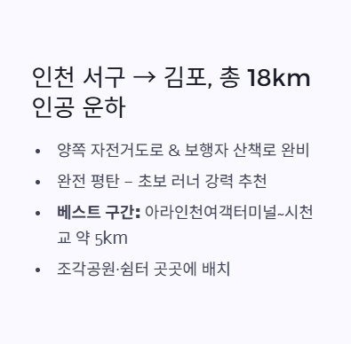 인천광역시 근교 산책·달리기·트레킹 명소 완벽 가이드 | 주말 액티비티 추천