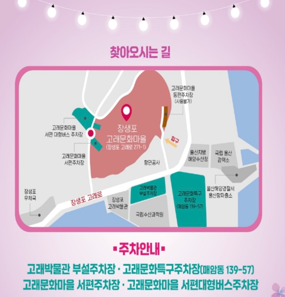 울산 장생포 수국페스티벌 2025. 주차안내, 주차팁, 확인해야할것