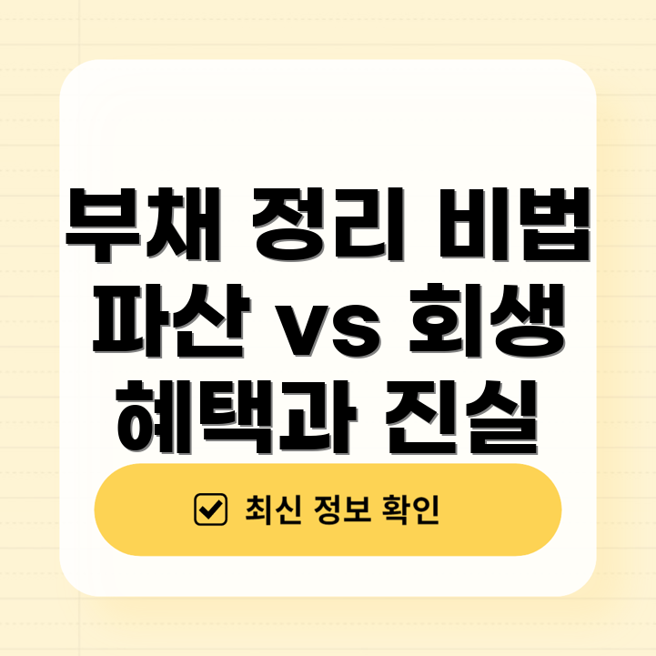 개인파산과 개인회생