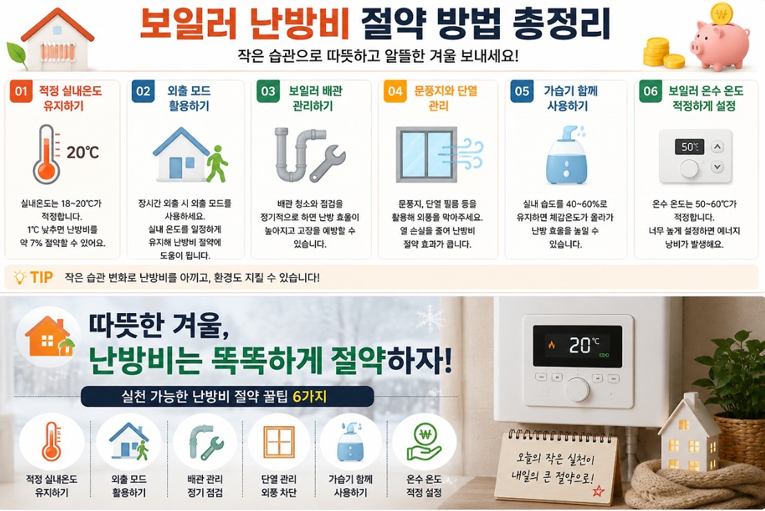 보일러 난방비 절약 방법