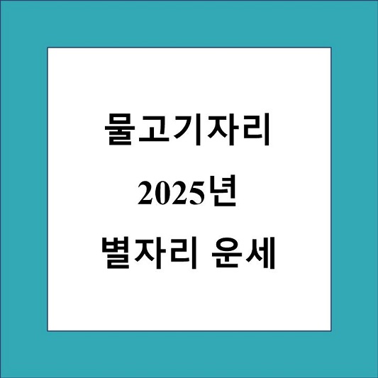 물고기자리 2025년 별자리 운세 제목 상자