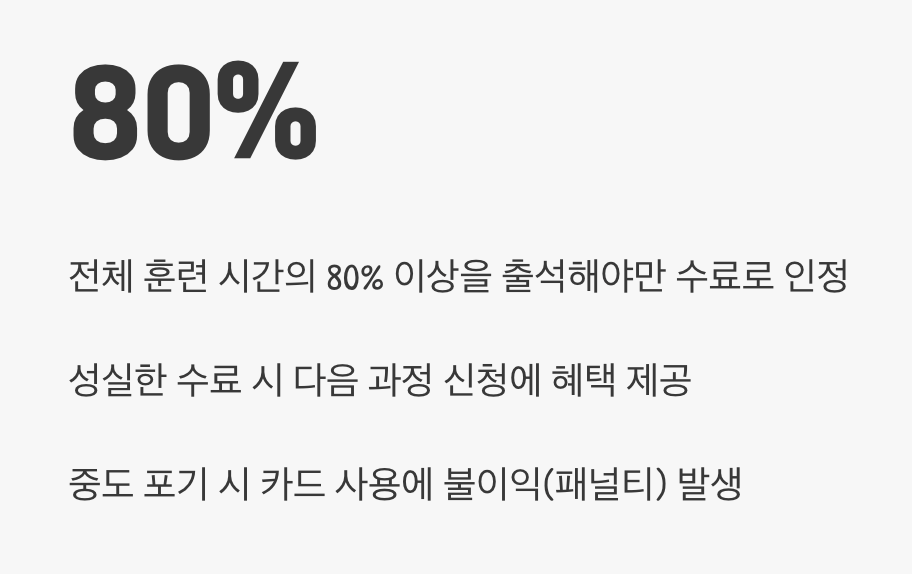 출석과 수료&amp;#44; &amp;#39;성실함&amp;#39;이라는 마지막 관문