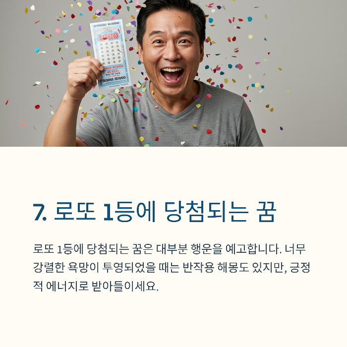 로또번호 당첨 꿈 해몽