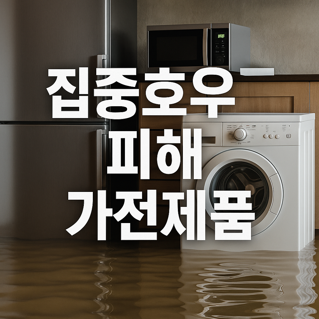 집중호우 피해 가전제품