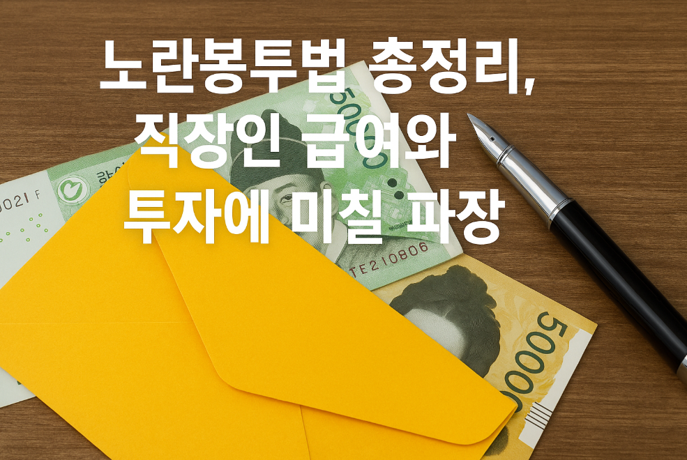 노란봉투법 총정리, 직장인 급여와 투자에 미칠 파장