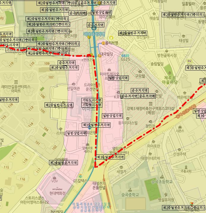 강북구 상업지역