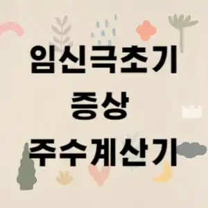 임신극초기증상