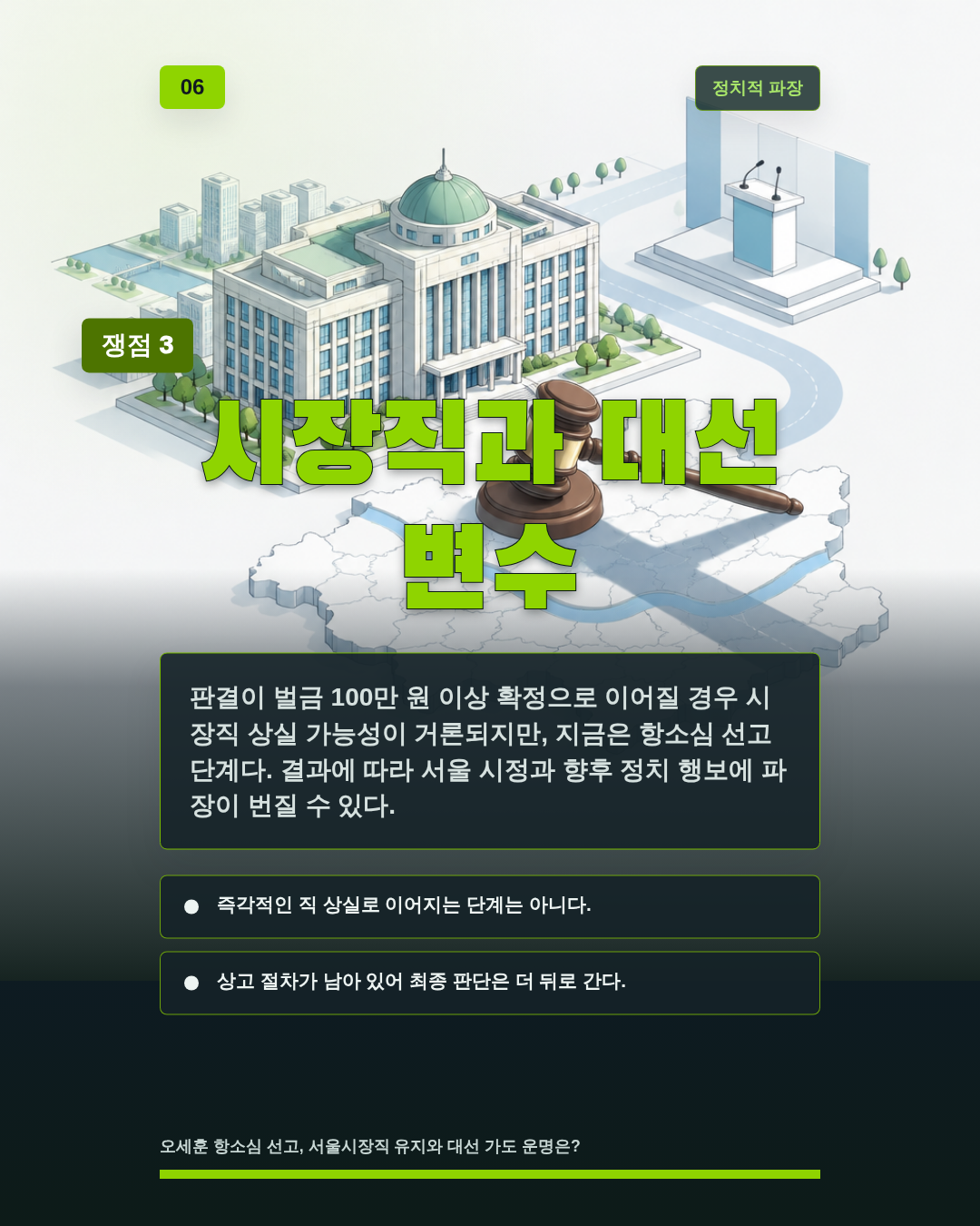 시장직과 대선 변수
