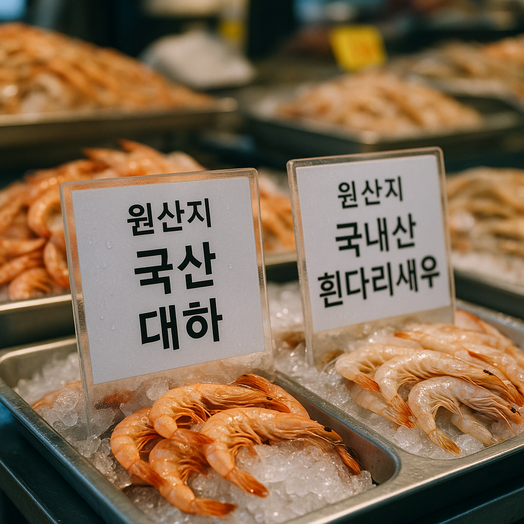 대하 vs 흰다리새우 구별법|진짜 제철은 언제?