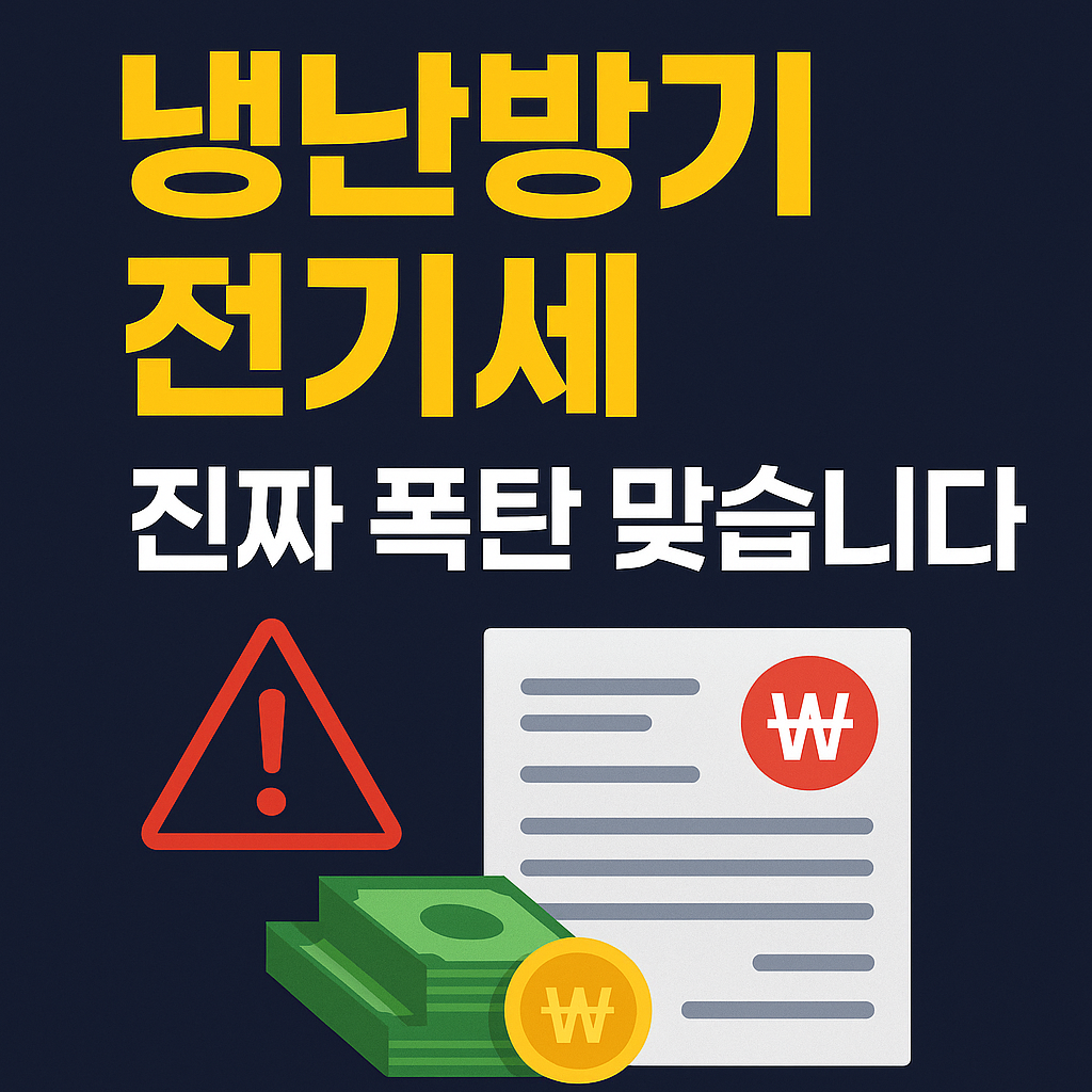 [냉난방기 전기세] 누진세 몰랐다면 매달 20만원 손해봅니다