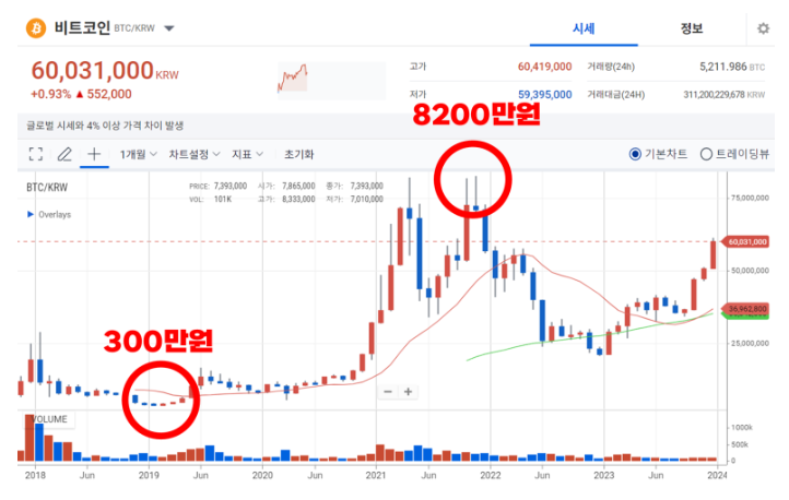 비트코인의 2021년 상승장