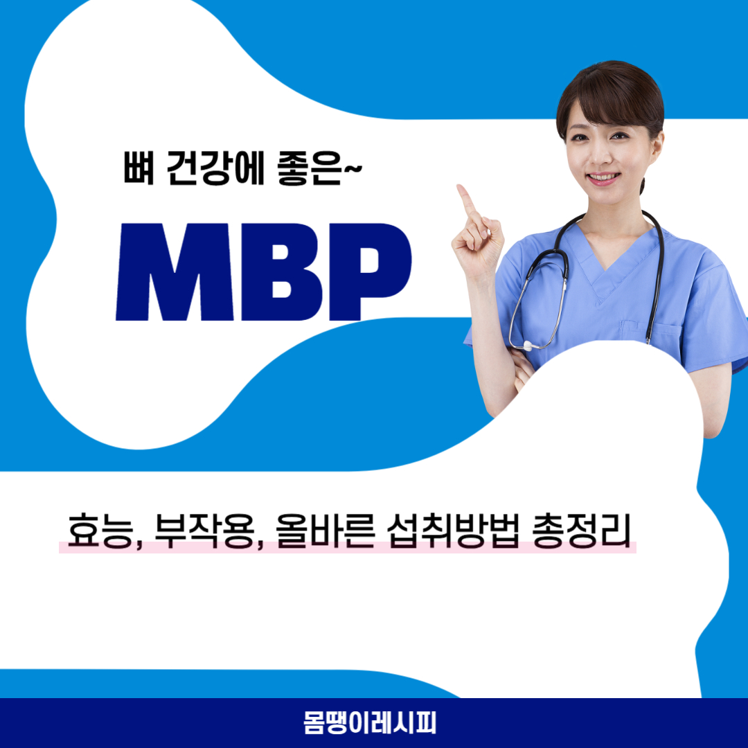 MBP 효능, 부작용, 뼈 건강에 좋은 이유 설명