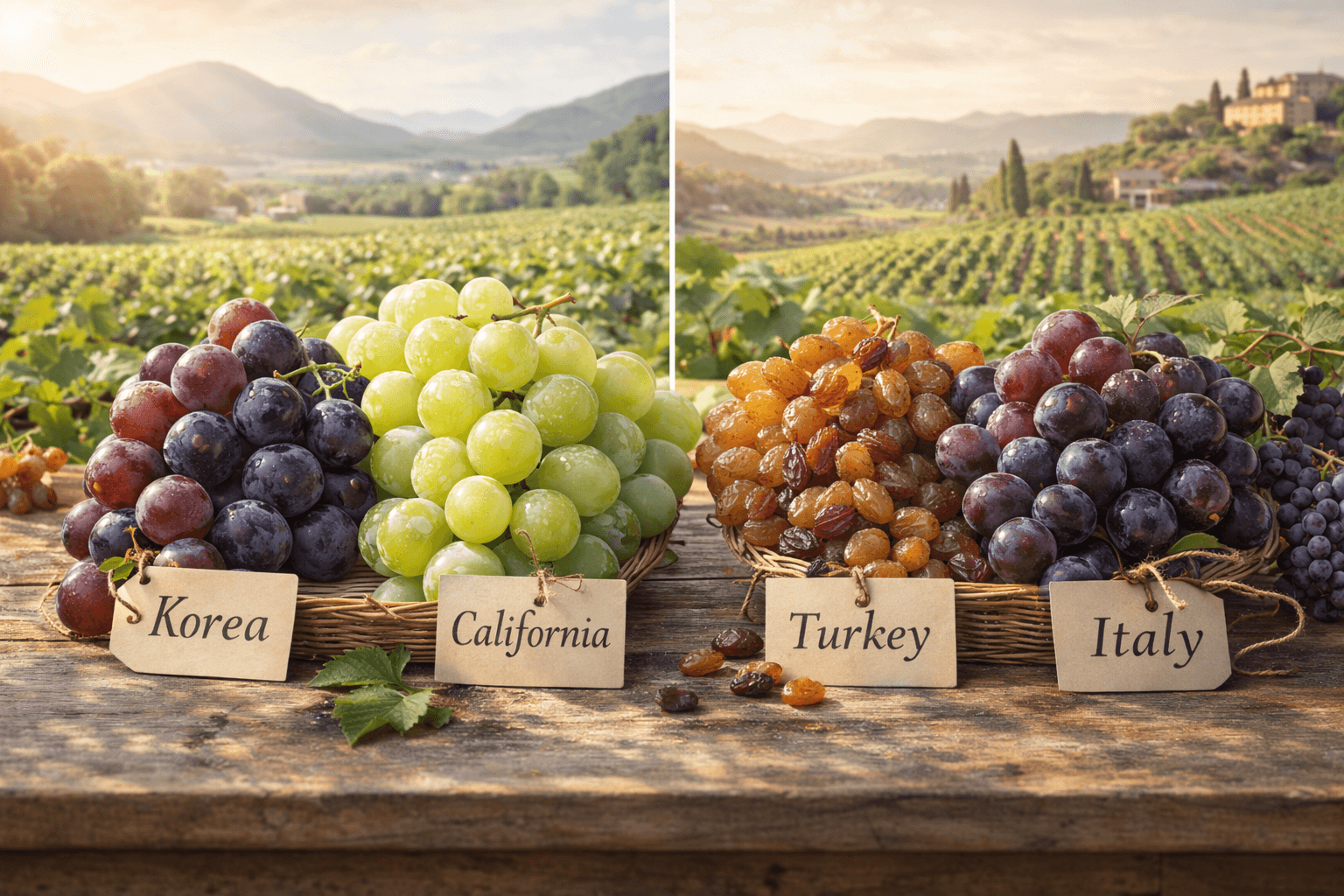 산지별 포도 특징 (종류, 영양, 효능)