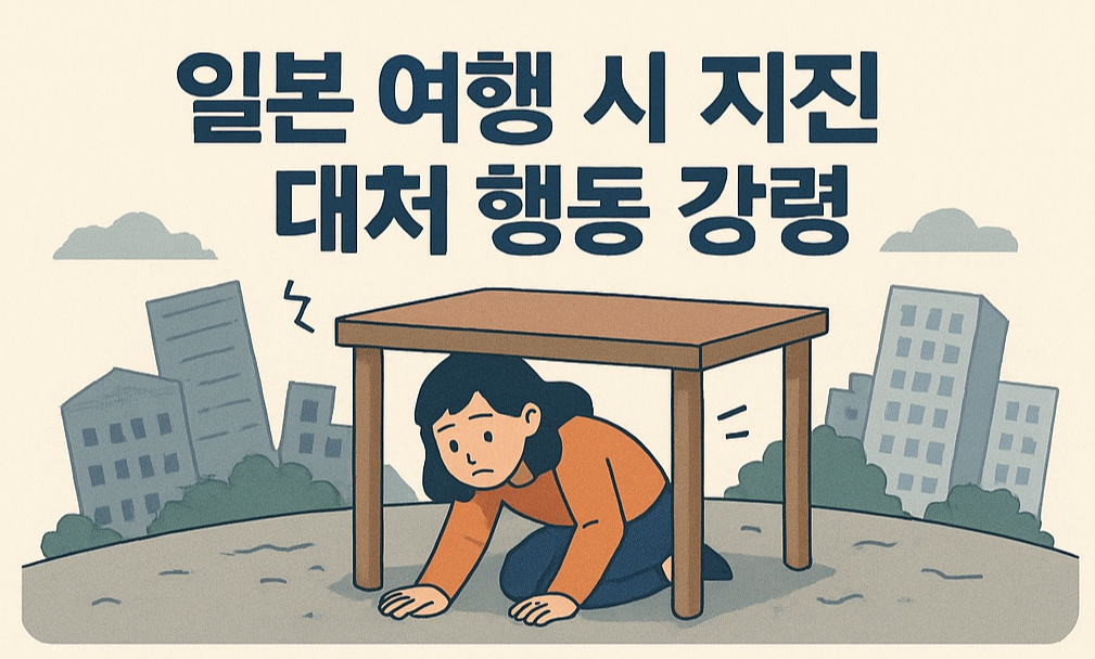 지진 대피 모습