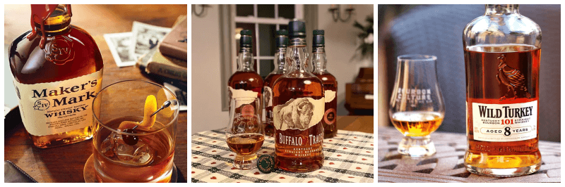 메이커스 마크, 버팔로 트레이스, 와일드 터키 8년 사진