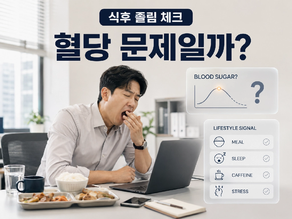 식후 졸림이 심할 때 혈당 문제일까? 체크해 볼 생활 신호