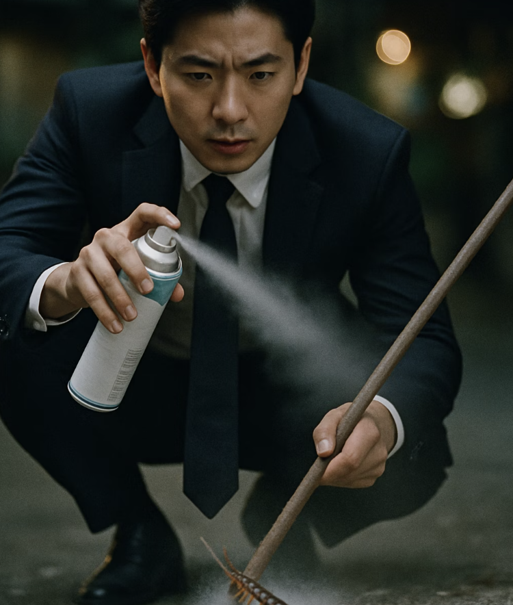 기적의 퇴치법 2: 살충제와 긴 막대의 콤비네이션