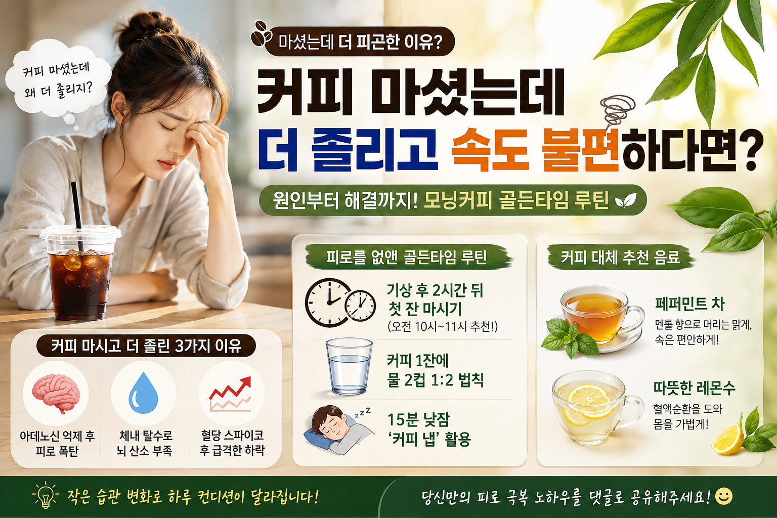 남들은 모르는 모닝커피 골든타임 루틴