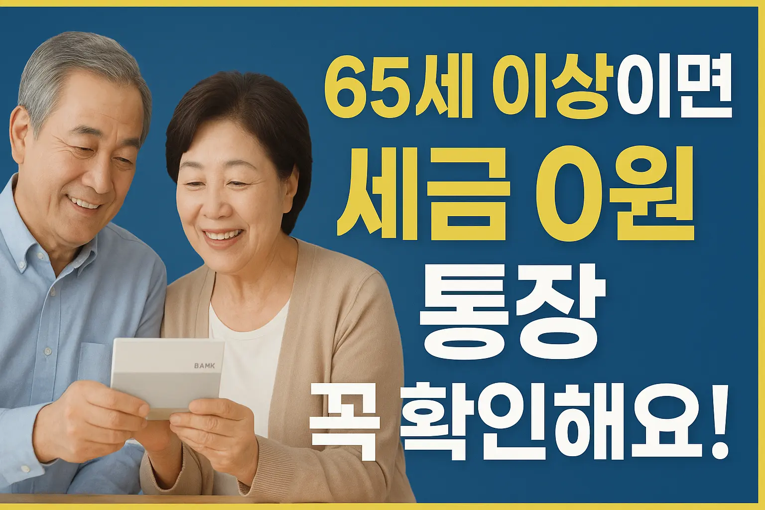 65세 이상 비과세 종합저축 지금 꼭 가입해야 하는 이유