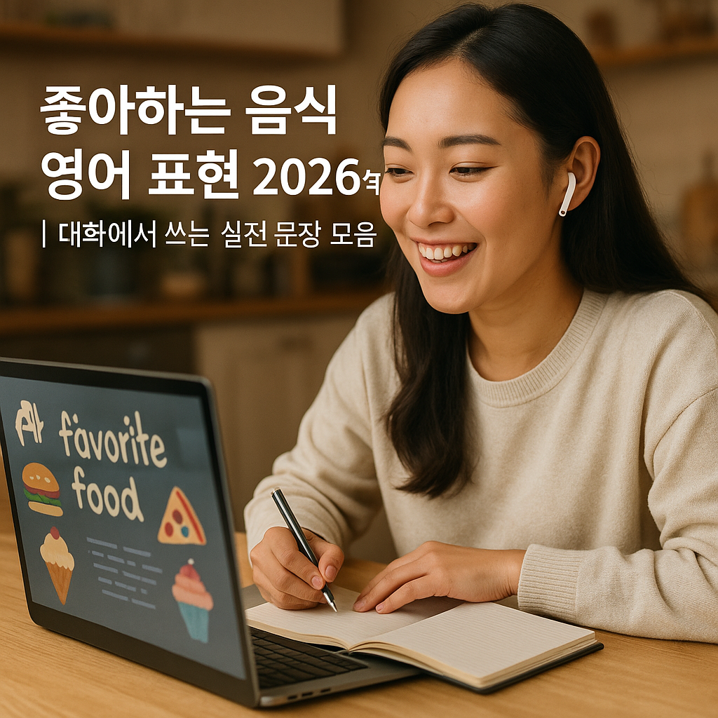 좋아하는 음식 영어 표현 2026년 | 대화에서 쓰는 실전 문장 모음