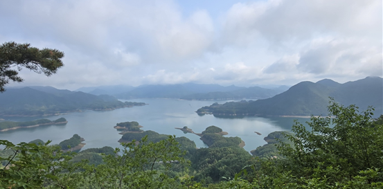 악어봉에서 내려다 본 악어섬